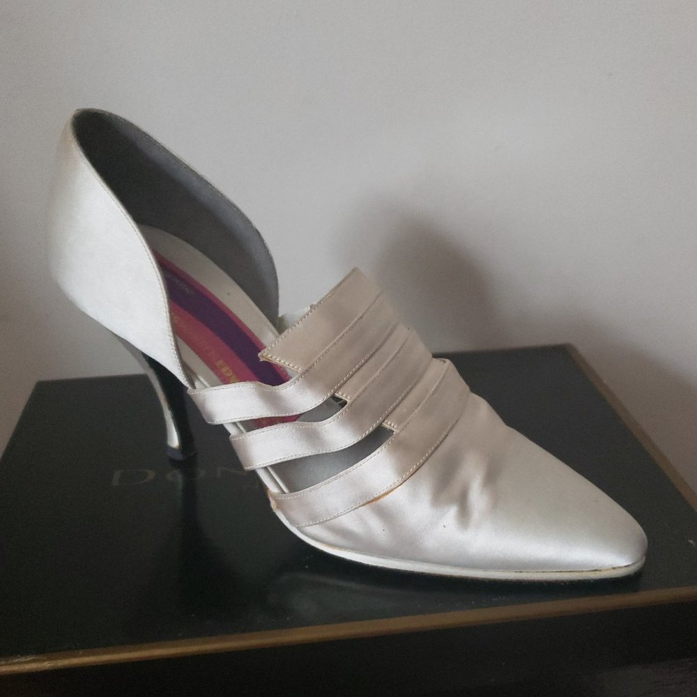 Susan Bennis/Warren Edwards Satin Heels